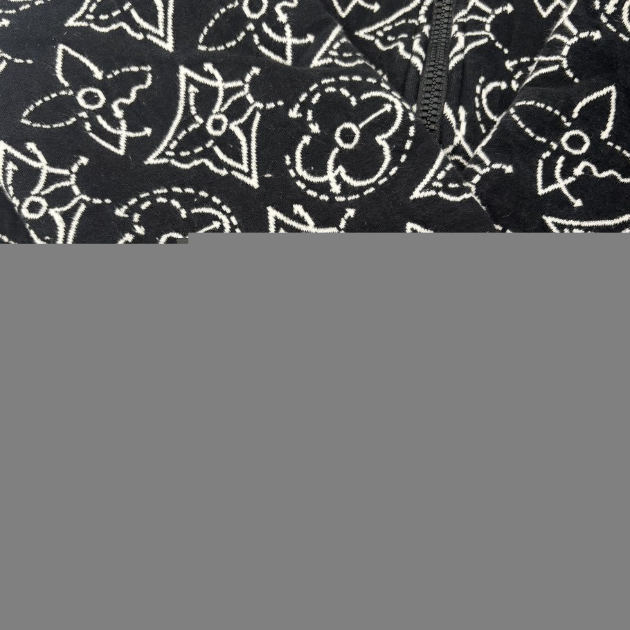 Louis Vuitton LVxNBA Flower Quilted Hoodie Black Size M