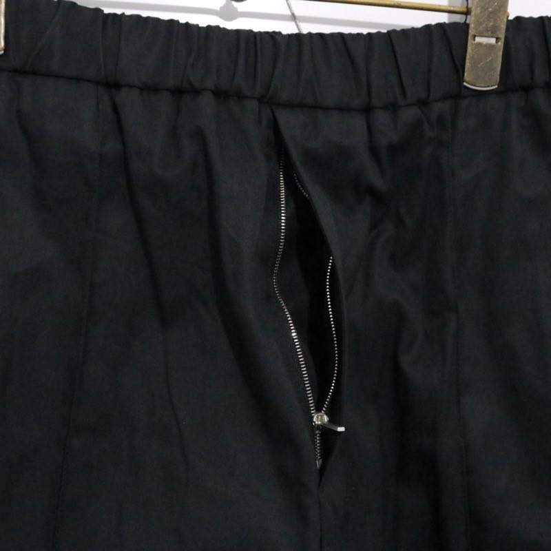 JIL SANDER High Density Cotton Wide Easy Pants Black Size 46