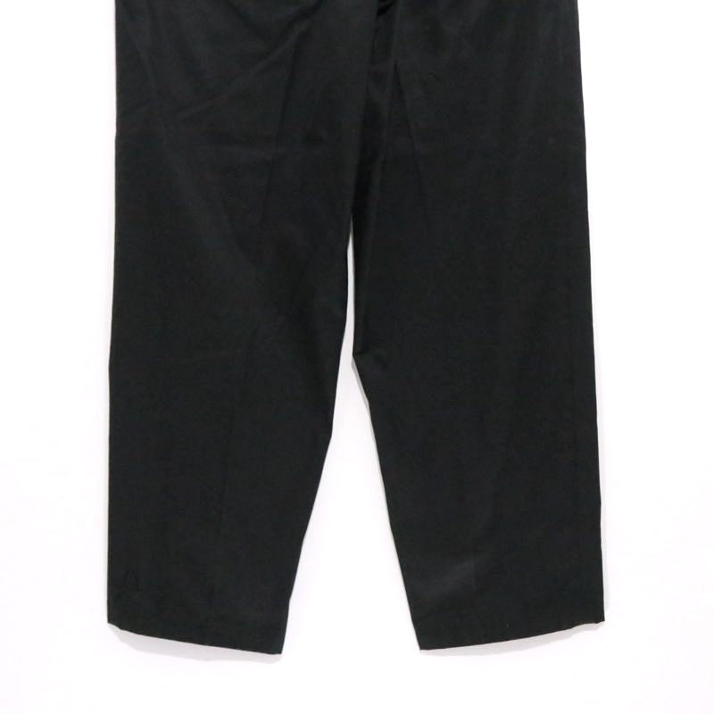 JIL SANDER High Density Cotton Wide Easy Pants Black Size 46