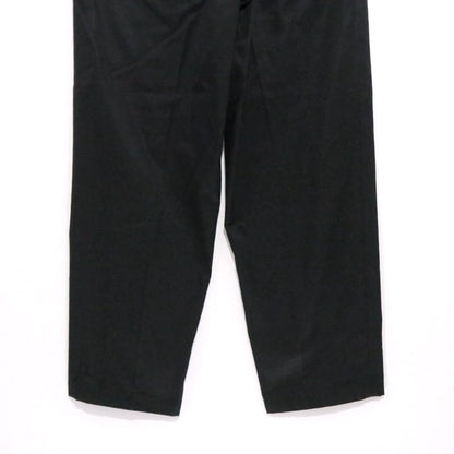 JIL SANDER High Density Cotton Wide Easy Pants Black Size 46