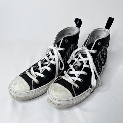 DIOR B23 Oblique High-Top Sneakers Black Size 28.0cm