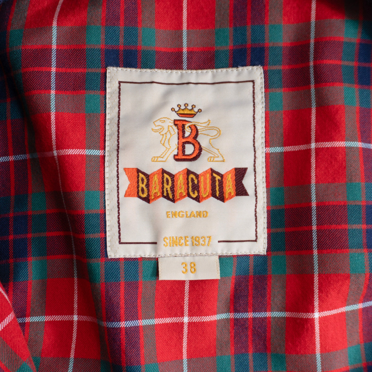 BARACUTA G9 Harrington Jacket Navy Made in England Size 38