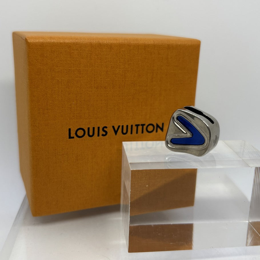 Louis Vuitton Silver LV Logo Bead Charm Bag