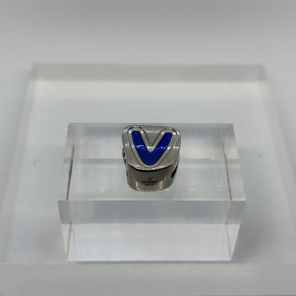 Louis Vuitton Silver LV Logo Bead Charm Bag
