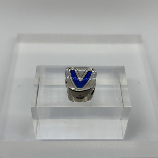 Louis Vuitton Silver LV Logo Bead Charm Bag