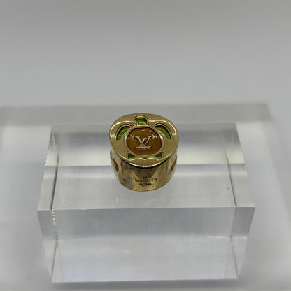 Louis Vuitton Gold Turtle LV Logo Bead Charm Bag
