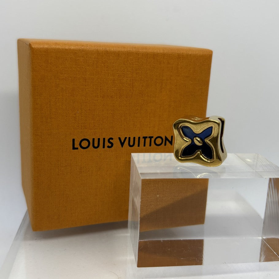 Louis Vuitton Gold Flower Motif Bead Charm Bag