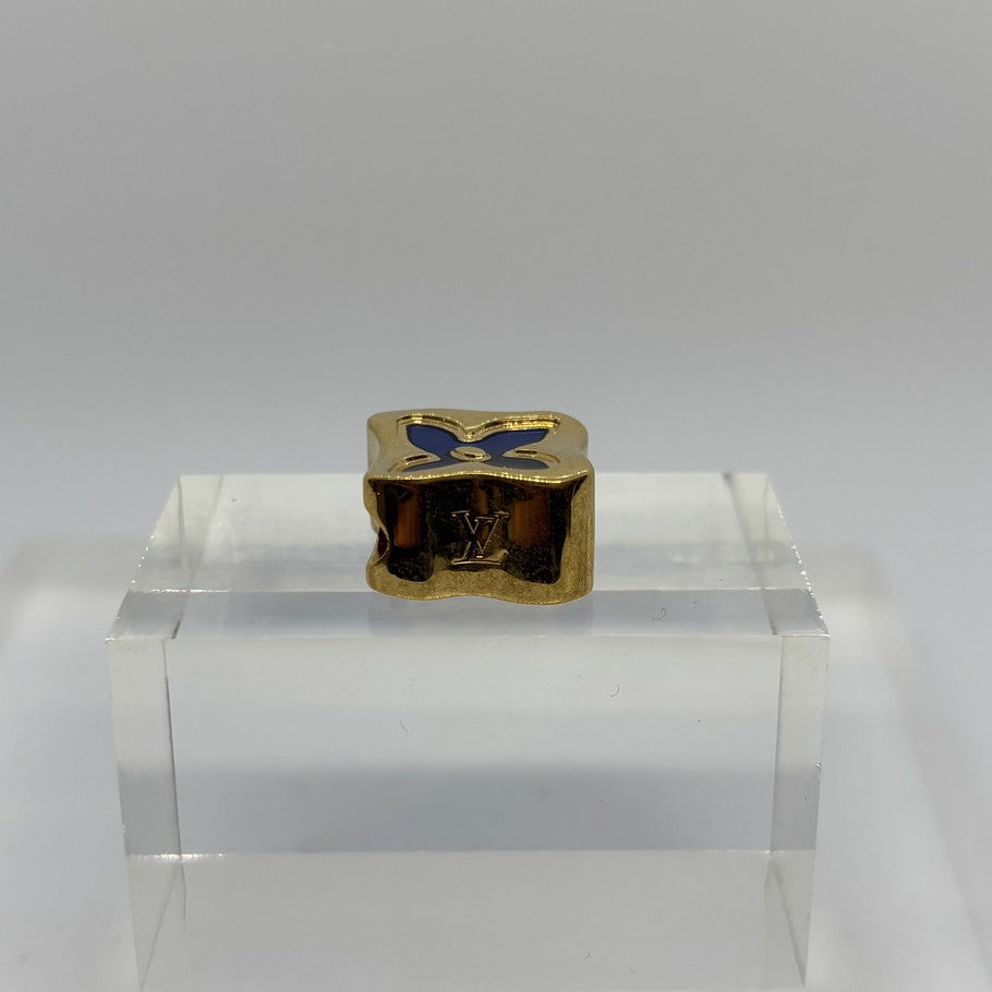 Louis Vuitton Gold Flower Motif Bead Charm Bag