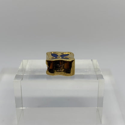 Louis Vuitton Gold Flower Motif Bead Charm Bag