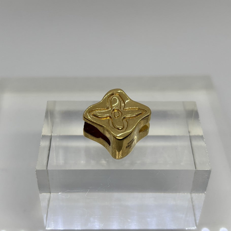 Louis Vuitton Gold Flower Motif Bead Charm Bag