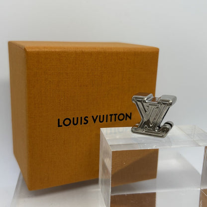 Louis Vuitton Silver LV Logo Bead Charm Bag