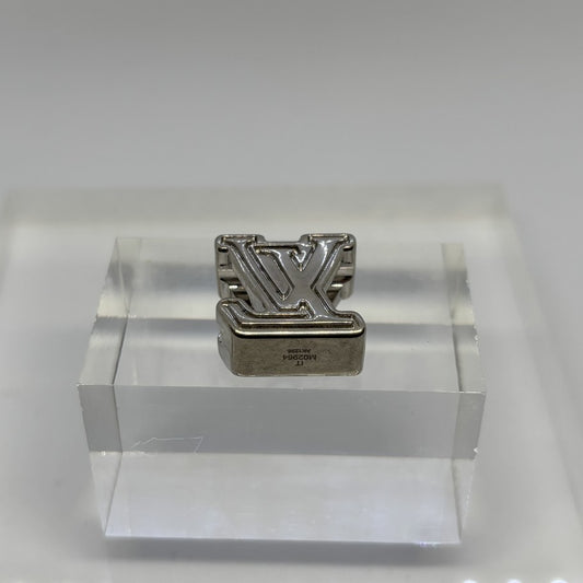 Louis Vuitton Silver LV Logo Bead Charm Bag