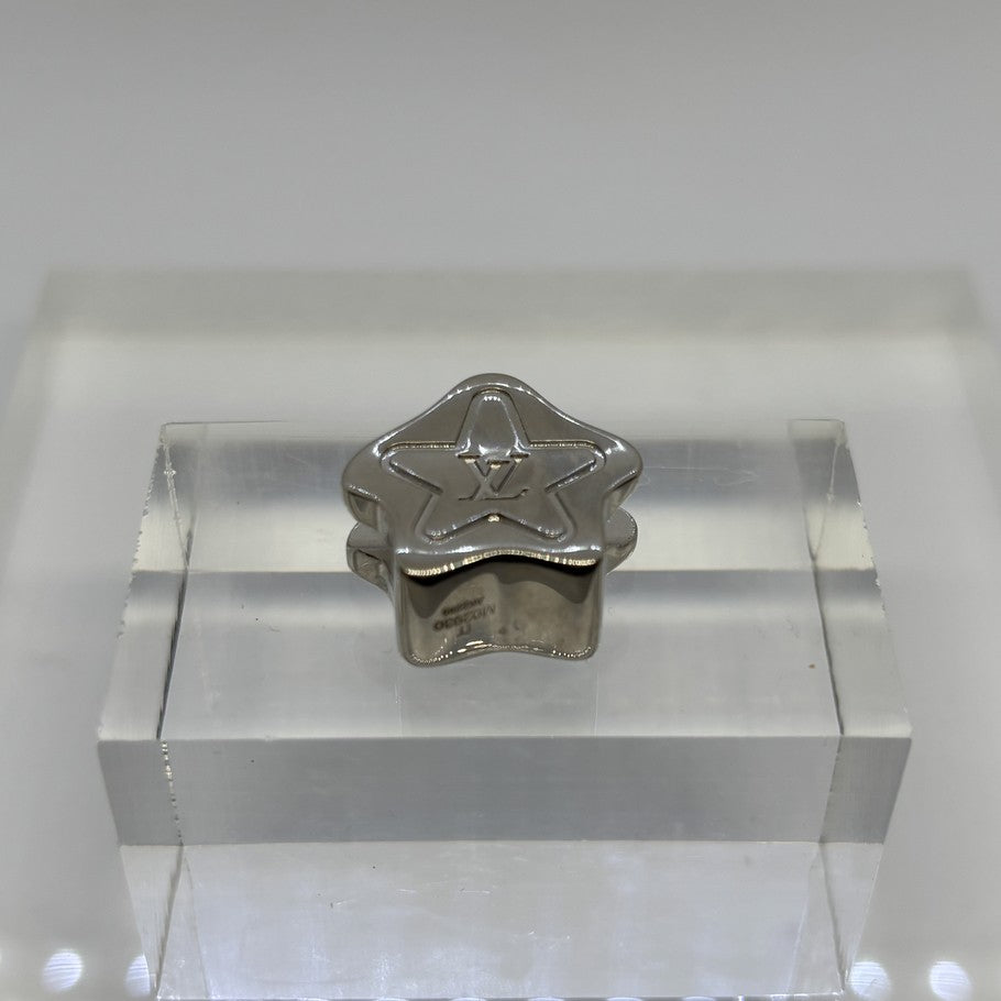 Louis Vuitton Silver Star LV Logo Bead Charm Bag