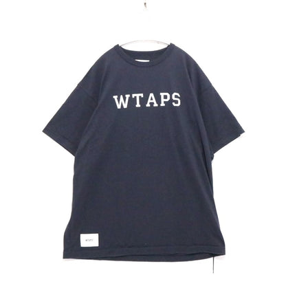 WTAPS ACADEMY Graphic T-Shirt Navy Size 02