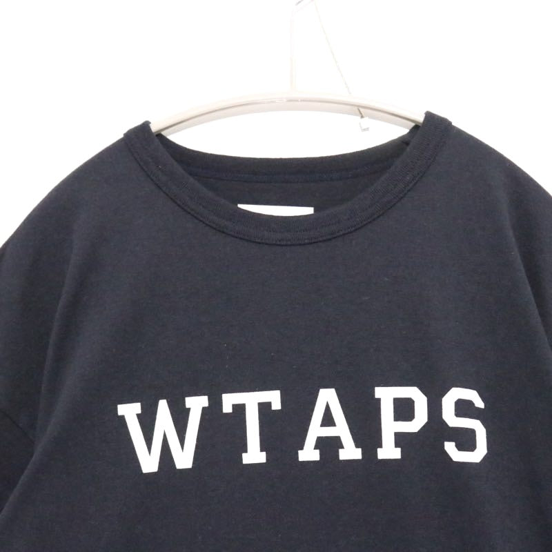 WTAPS ACADEMY Graphic T-Shirt Navy Size 02