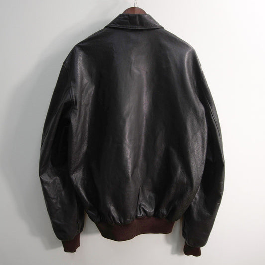 L.L.BEAN 80s USA A-2 Leather Flight Jacket Size 46
