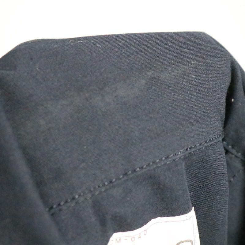 sacai Hybrid Cotton Oxford Nylon Twill Shirt Navy Size 2