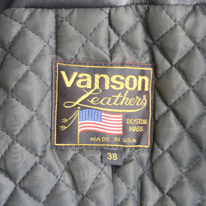 VANSON C2 Leather Double Rider Jacket Made in USA Size 38