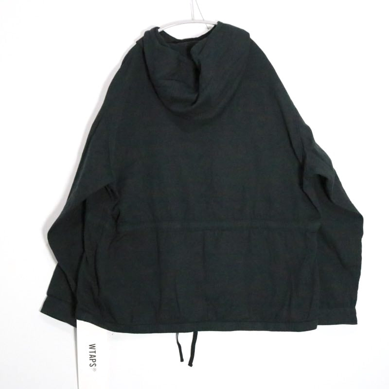 WTAPS 25AW Chamber Long Sleeve Cotton Twill Shirt Black Size 04