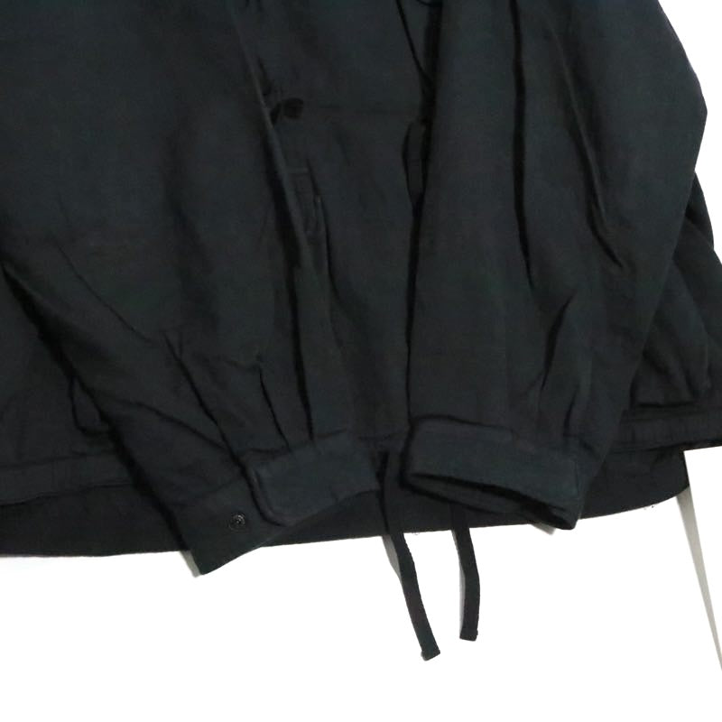 WTAPS 25AW Chamber Long Sleeve Cotton Twill Shirt Black Size 04