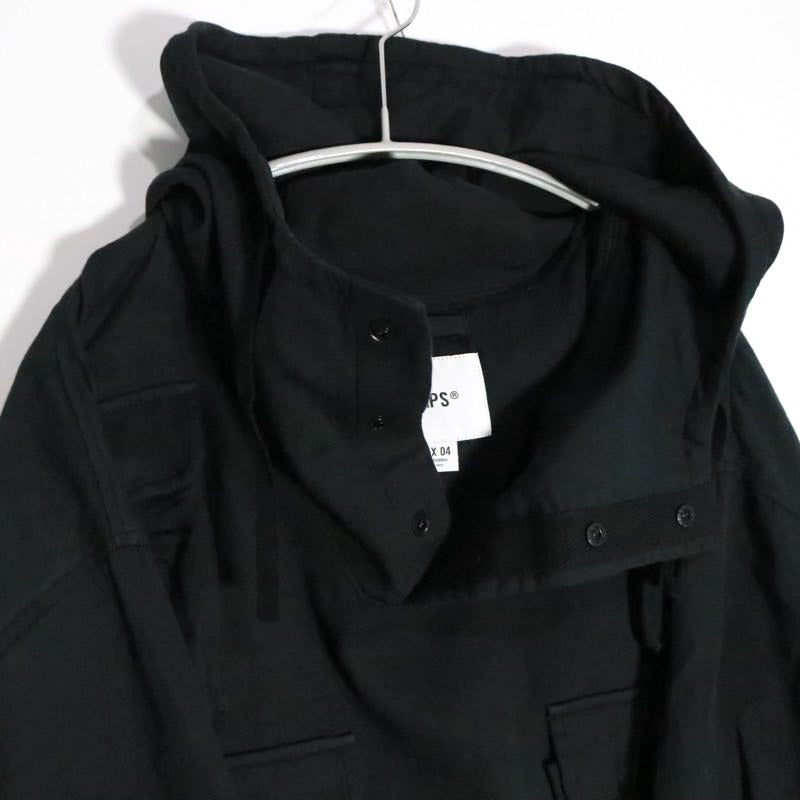 WTAPS 25AW Chamber Long Sleeve Cotton Twill Shirt Black Size 04