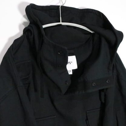WTAPS 25AW Chamber Long Sleeve Cotton Twill Shirt Black Size 04