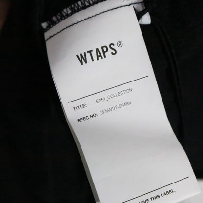 WTAPS 25AW Chamber Long Sleeve Cotton Twill Shirt Black Size 04