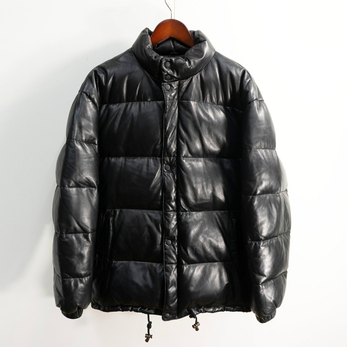 WIND ARMOR Leather Down Jacket Black Size L