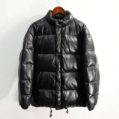 WIND ARMOR Leather Down Jacket Black Size L