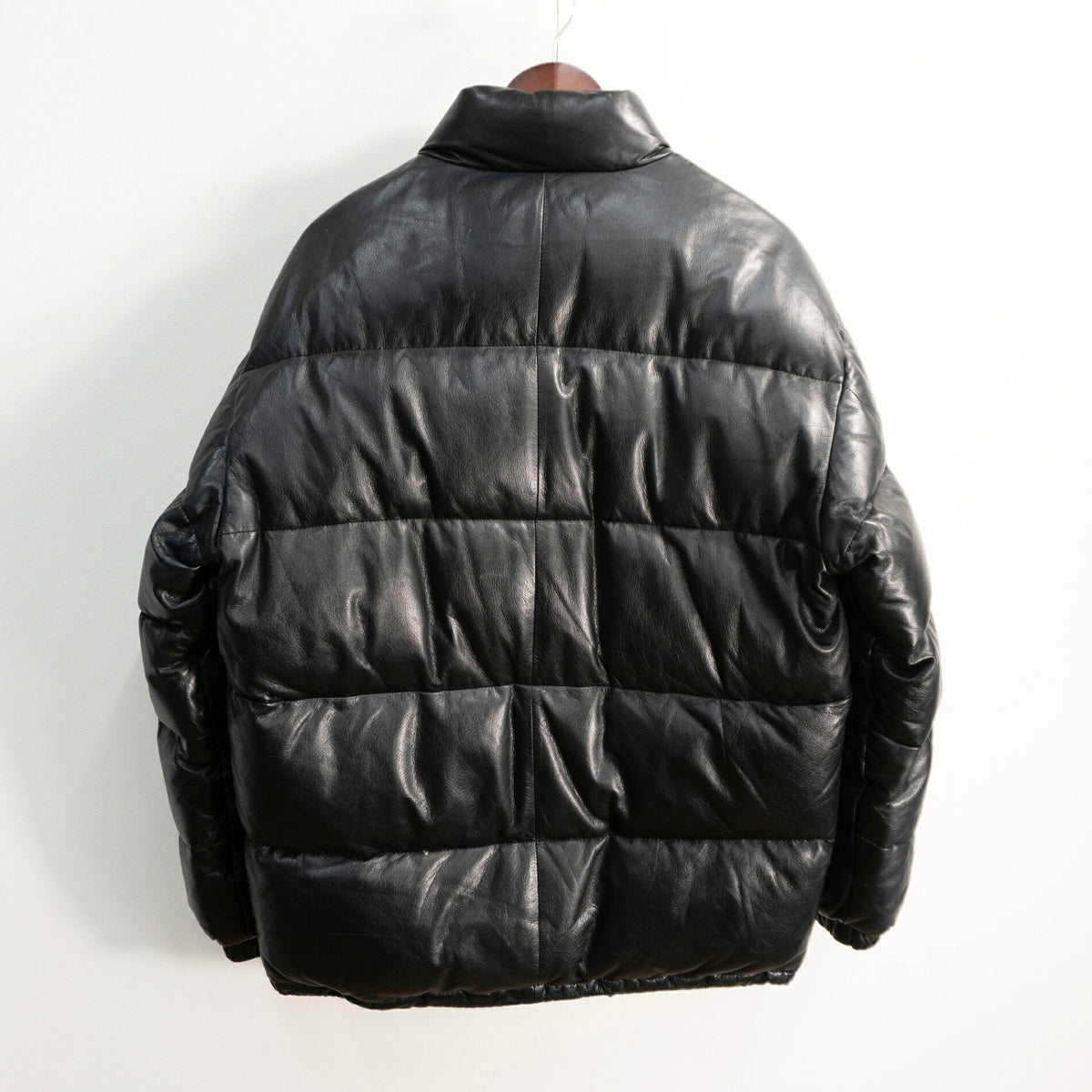 WIND ARMOR Leather Down Jacket Black Size L