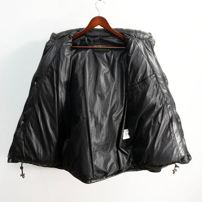 WIND ARMOR Leather Down Jacket Black Size L