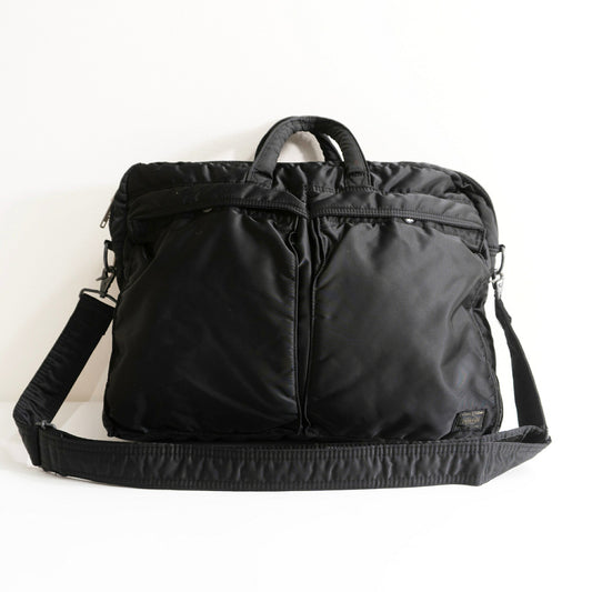 PORTER Tanker Nylon 2-Way Shoulder Bag Black