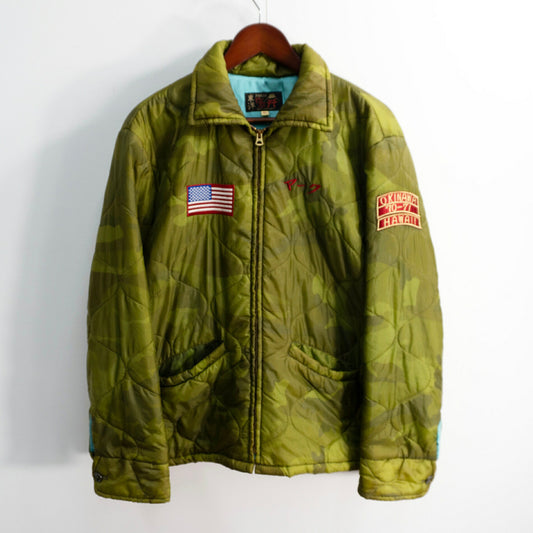 TAILOR TOYO Embroidered Quilted Viet Souvenir Jacket Size XL