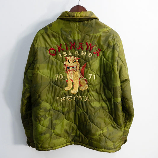 TAILOR TOYO Embroidered Quilted Viet Souvenir Jacket Size XL
