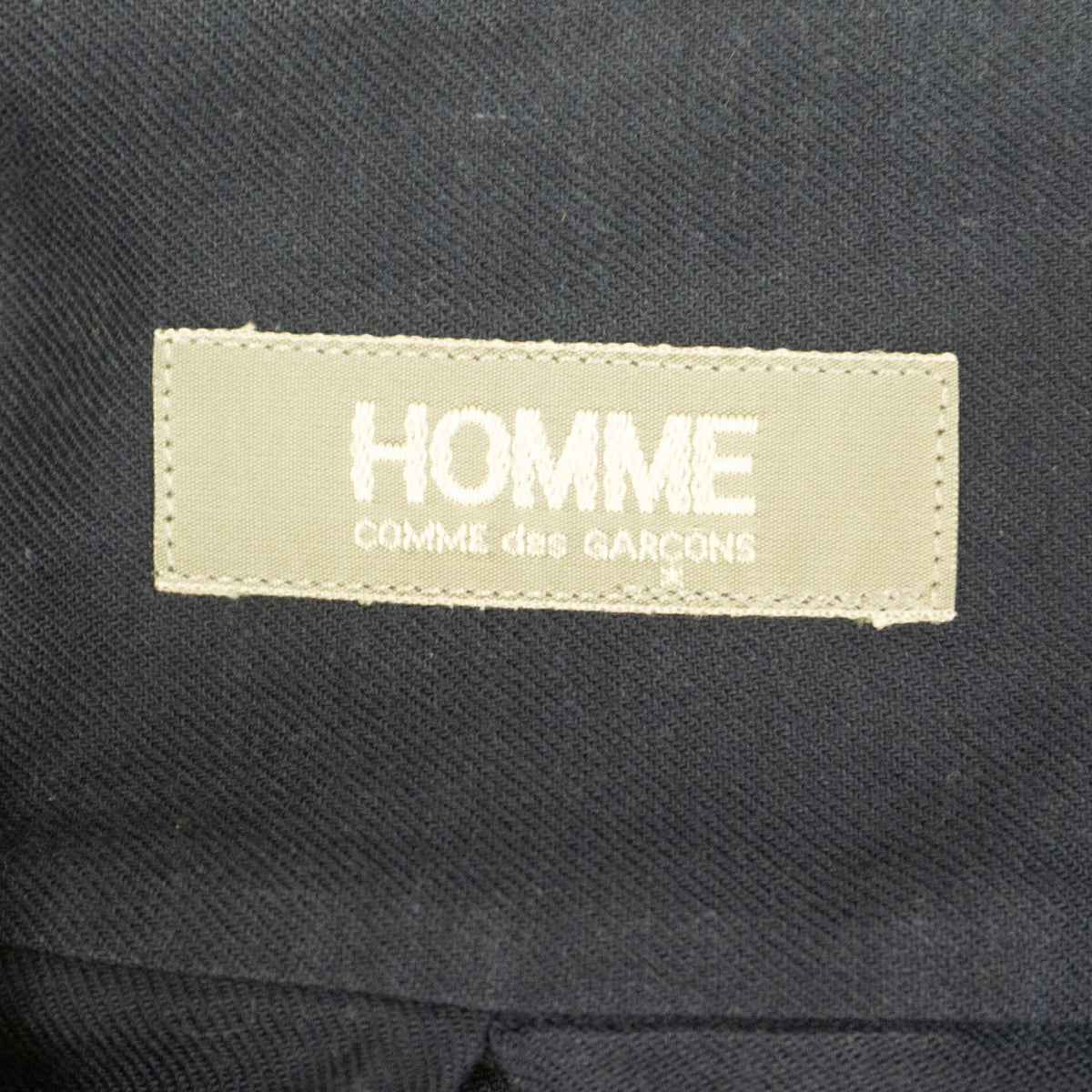 COMME des GARCONS HOMME 80s Open Collar Shirt Navy