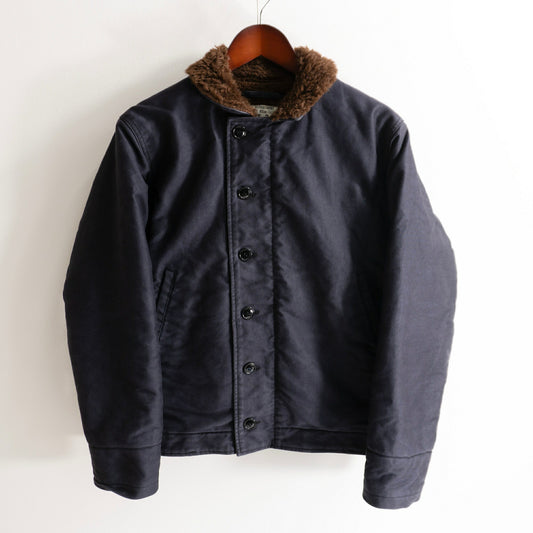 BUZZ RICKSON N-1 Demotex Alpaca Lined Deck Jacket Size 36