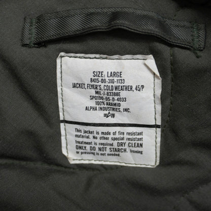 US ARMY USAF 90s CWU-45/P Military Flight Jacket Size L