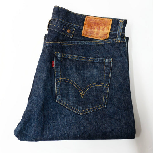 LEVI'S 702XX Big E Dark Indigo Jeans in Japan Size 33×36
