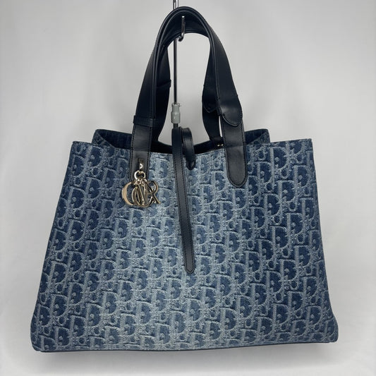 Dior Oblique Toujours Medium Bag Blue