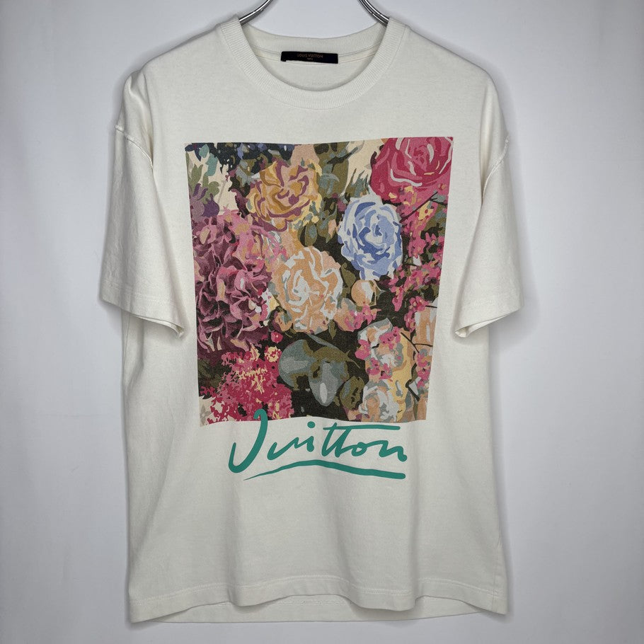 LOUIS VUITTON 22AW LV Flower Tapestry T-Shirt White Size S