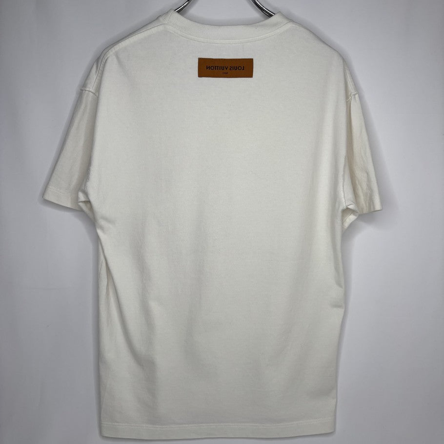 LOUIS VUITTON 22AW LV Flower Tapestry T-Shirt White Size S