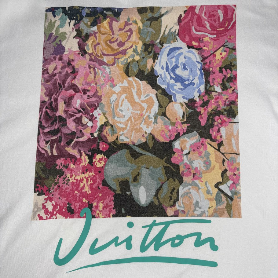 LOUIS VUITTON 22AW LV Flower Tapestry T-Shirt White Size S