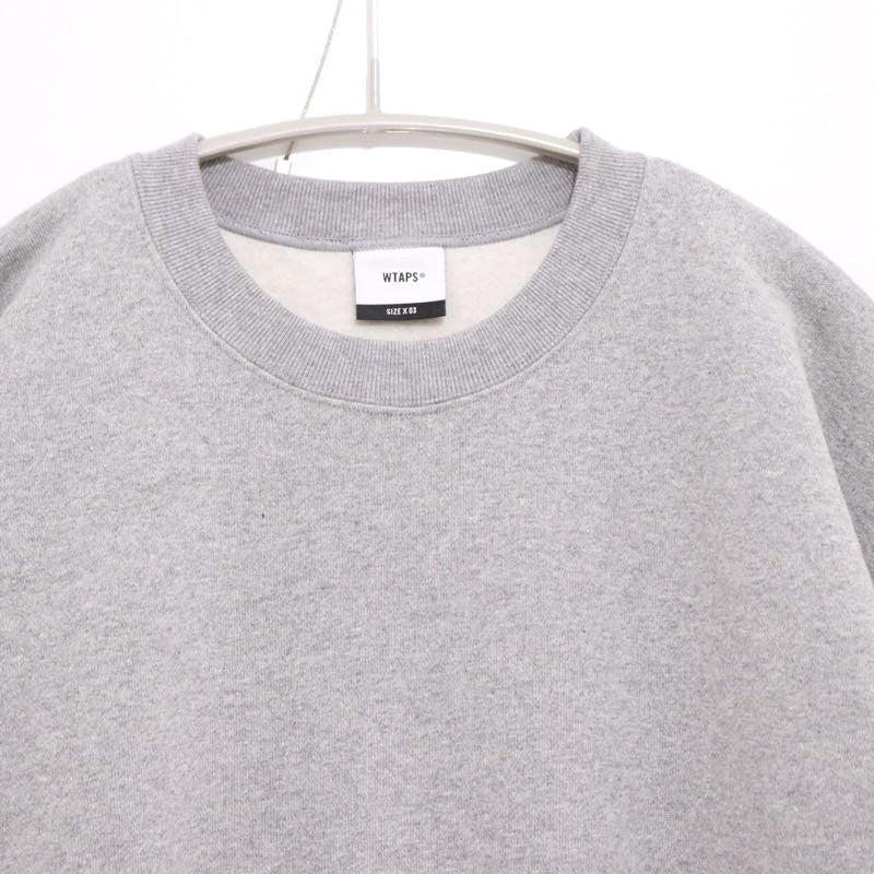 WTAPS Identity Logo Cotton Sweatshirt Gray Size 03