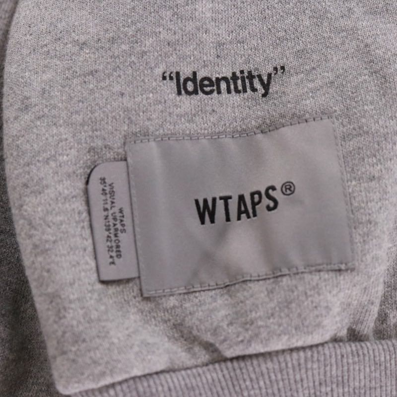 WTAPS Identity Logo Cotton Sweatshirt Gray Size 03