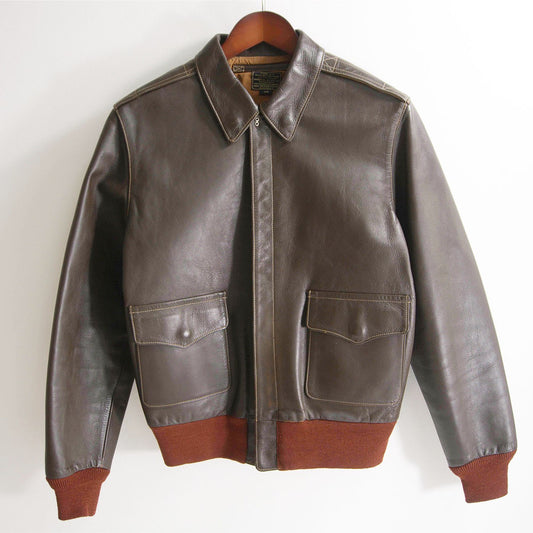 BUZZ RICKSON'S A-2 Horsehide Leather Flight Jacket Size 38