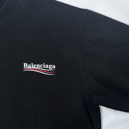 BALENCIAGA Back Logo Crewneck Sweatshirt Black