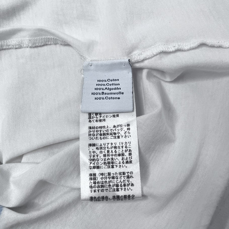 HERMES Dragon Print Cotton T-Shirt White