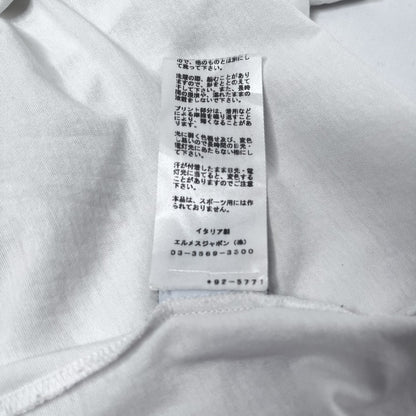 HERMES Dragon Print Cotton T-Shirt White