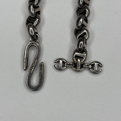 HOORSENBUHS 10MM Open Link 6P Diamond Wallet Chain Silver