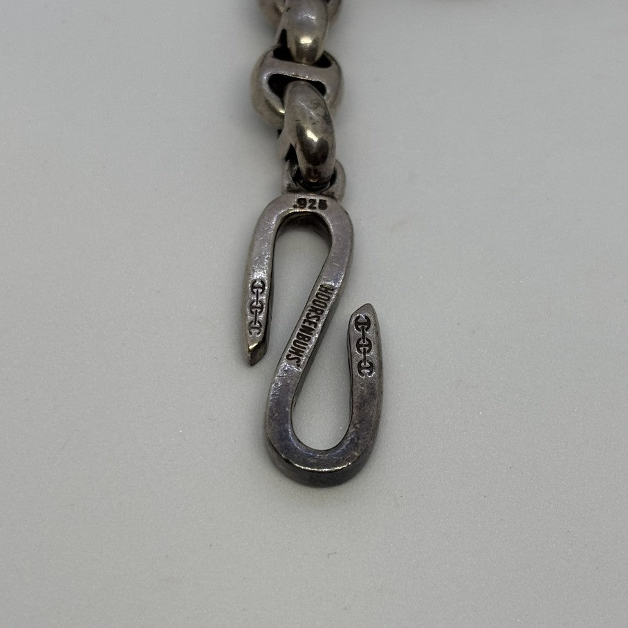 HOORSENBUHS 10MM Open Link 6P Diamond Wallet Chain Silver